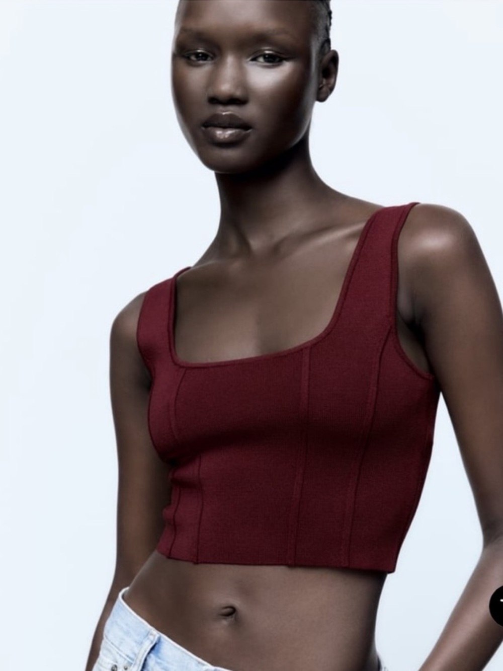 NWT Zara Ribbed Crop Tank